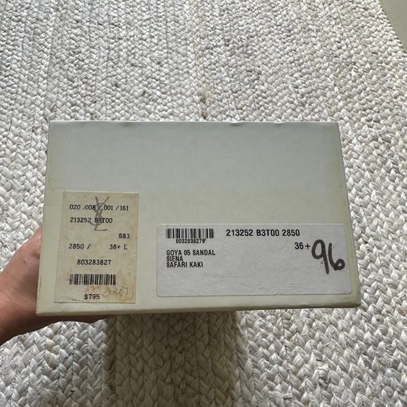 YVES SAINT LAURENT BROWN GOYA GLADIATOR SANDAL W/ BOX - Picture 5 of 8